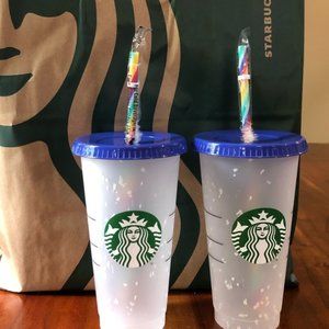 Two Confetti Starbucks cups!